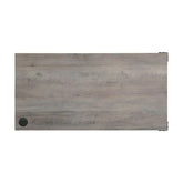 Zakwani Gray Oak & Black Finish Writing Desk Model OF00011 By ACME Furniture
